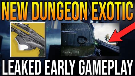 New Dungeon Exotic Leaked Gameplay Exotic Strand Trace Rifle Season