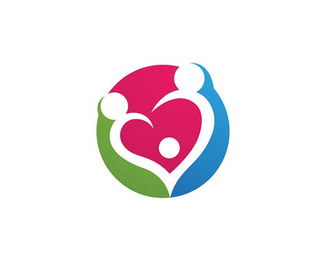 Adoption Baby And Community Care Logo Template Vector Icon 579648