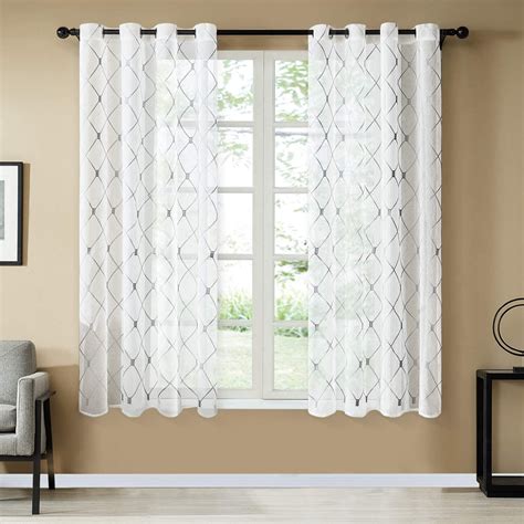 63 Window Curtains Curtains For Bedroom 63 Inches Long Window Sheer