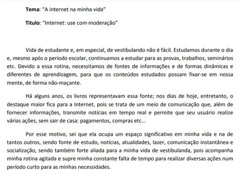 Redação Pronta Sobre Internet