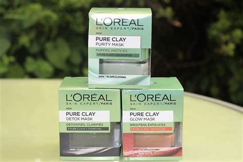 L'Oreal Paris Pure Clay Face Mask Range - Purity, Detox & Glow