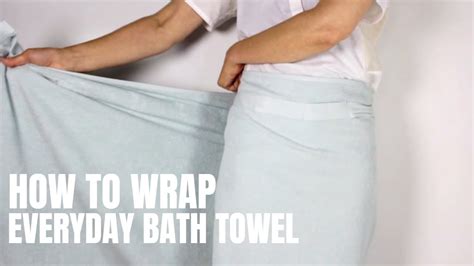 how to wrap everyday bath towel the organic company youtube