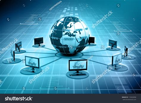 A computer network is a group of computers that use a set of common communication protocols over digital interconnections for the purpose of sharing resources located on or provided by the network. Global Computer Network On Abstract Background Stock ...