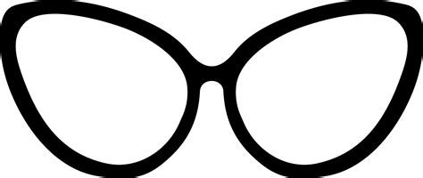 Eye Glasses In Cat Style Public Domain Vectors
