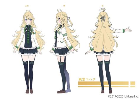 Female Anime Character Model Sheet