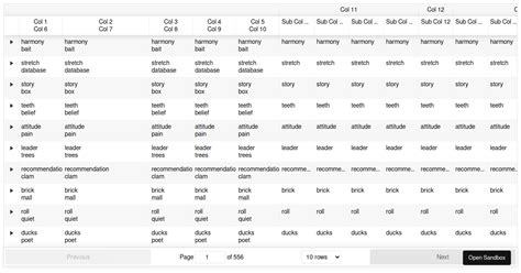 React Table Sub Components Codesandbox