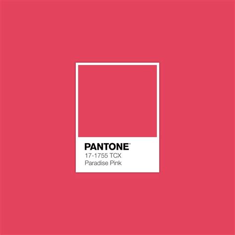 Pantone 17 1755 Tcx Paradise Pink Pantone Colour Palettes Pantone