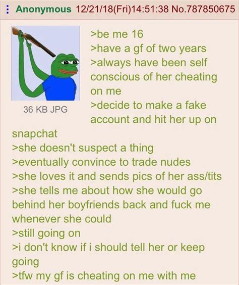 anon gets cheated on r greentext greentext stories know your meme