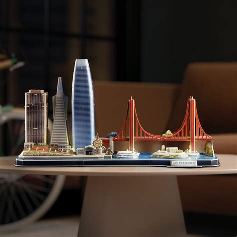 San Francisco City Skyline Famous Landmark Architecture 3d Paper Puzzle