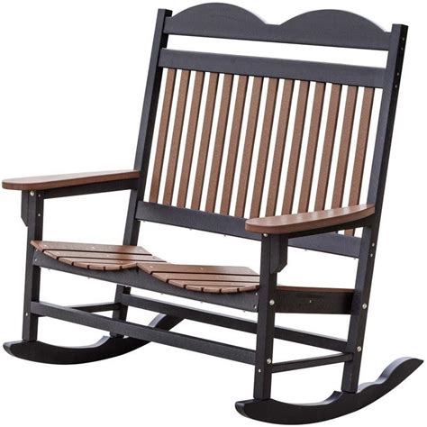 Wildridge Heritage Traditional Recycled Plastic Double Rocker Chair