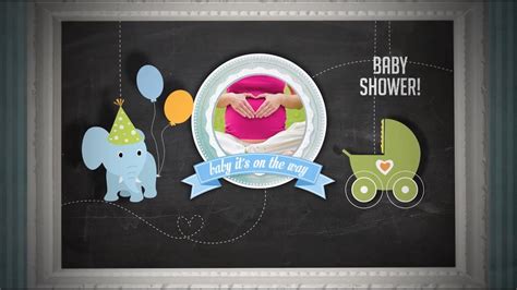 Free after effects templates from fluxvfx! Baby Shower Invitation - boy Version - After Effects ...