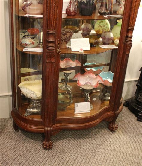 Bargain Johns Antiques Blog Archive Antique Curved Glass Oak Curio