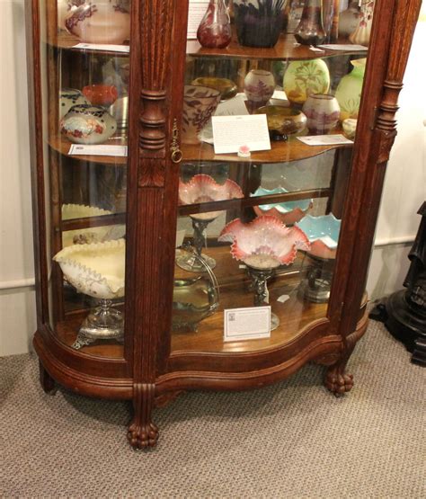 Bargain John's Antiques » Blog Archive Antique Curved Glass Oak Curio