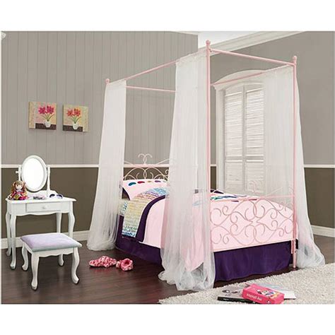 Bedroom decorating ideas with cardboard! Powell Canopy Wrought Iron Princess Twin Bed, Multiple ...