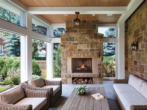 View 22 Screened In Porch With Fireplace Ideas