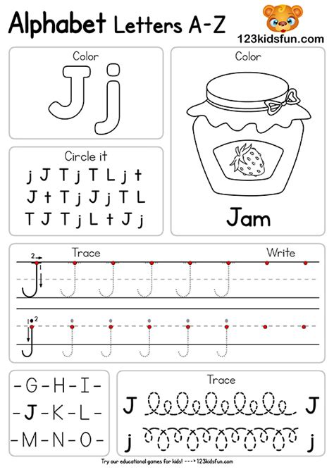 This page has a lot of free printable christmas number coloring page for kids,parents and preschool teachers. Free Alphabet Practice A-Z Letter Worksheets | 123 Kids ...