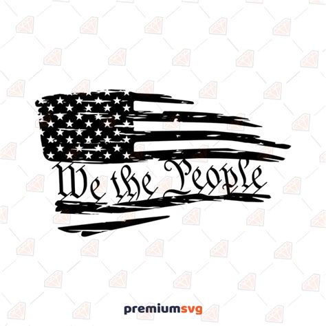 We The People American Flag Svg Constitution Svg File Premiumsvg