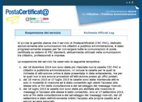 Postacertificata Gov It At Wi Postacertificat Home Page