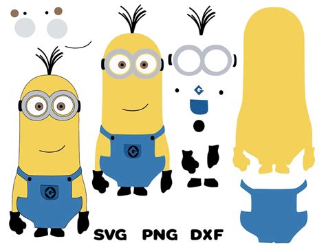Minion Kevin Svg Minions Svg Png Dxf Cricut Silhouette Etsy