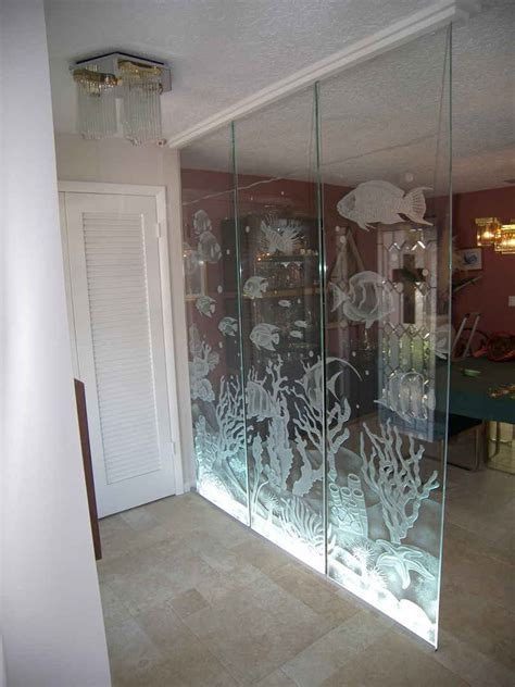 Carved Glass Room Dividers Sgo Designer Glass Glass Partition