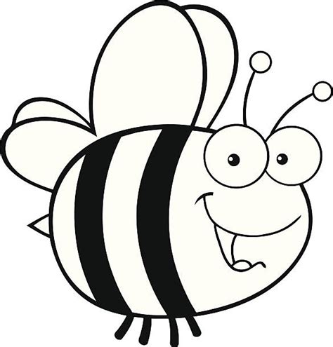 Best Black And White Bumble Bee Illustrations Royalty Free Vector