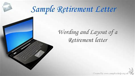 Give ample notice, but not too much. How to write a Retirement Letter - YouTube