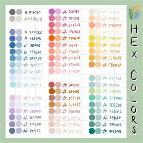 Hex Color Palette Palette Art Pastel Colour Palette Hex Color Codes