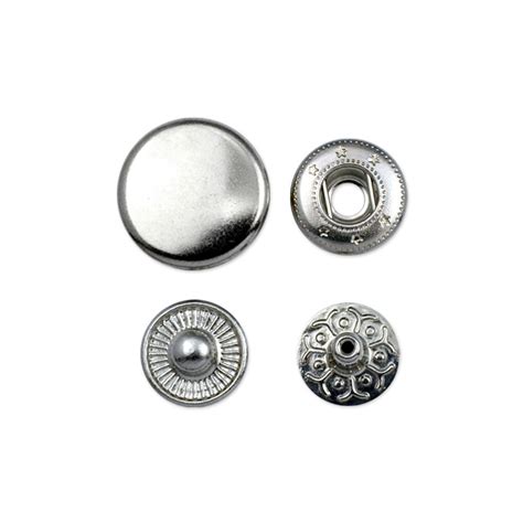 24l Spring Snap Fastener Functional Metal Buttons Manufacturer Four