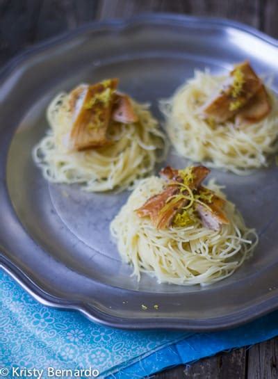 Angel hair is said to disintegrate or evaporate within a short time after forming. Angel Hair Nests with Lemon and Smoked Trout