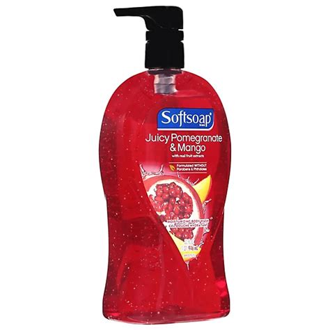 Softsoap Moisturizing Body Wash Pump Juicy Pomegranate And Mango Pump