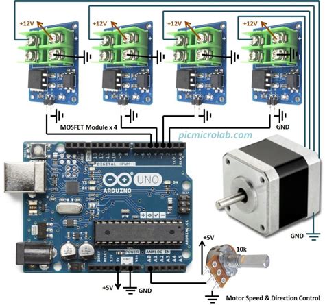 Stepper Motor Controller With Arduino Microcontroller Based Projects