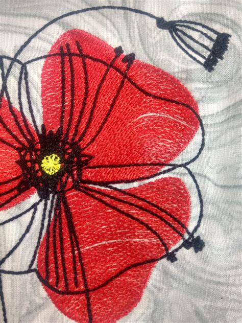 Poppies free embroidery design 10 - Flowers - Machine embroidery community