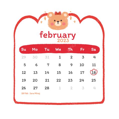 Cute Calendar 2023 February Free Printable Calendar 2023 February