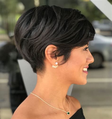 Super short bob haircut buzzed nape 2019 for more videos and articles visit: Pixie Haircut With Buzzed Nape - 15+ » Short Haircuts Models