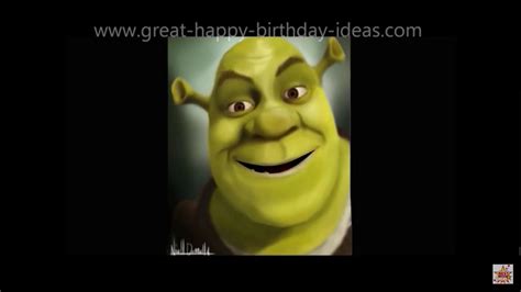 Shrek Wants To Sing You A Happy Birthday Youtube