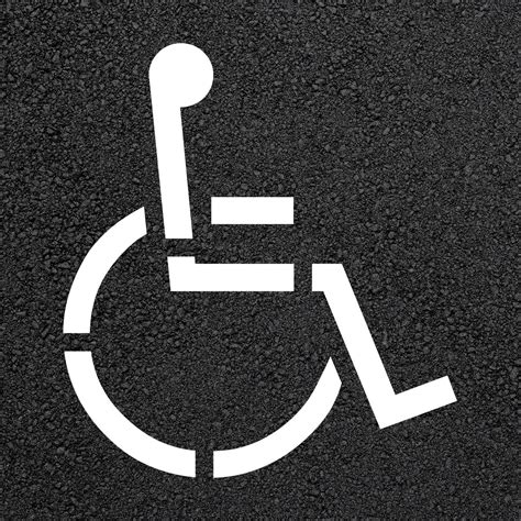 Handicap Parking Stencil 48 X 43 12 Stop