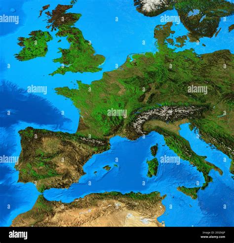 Physical Maps Of Europe