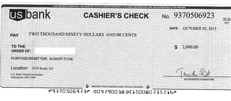 When sending money by mail, use money orders as a safe alternative to cash and personal checks. Finally got a fake cashier's check (agent, rentals, bank, credit) - Real Estate Professionals ...