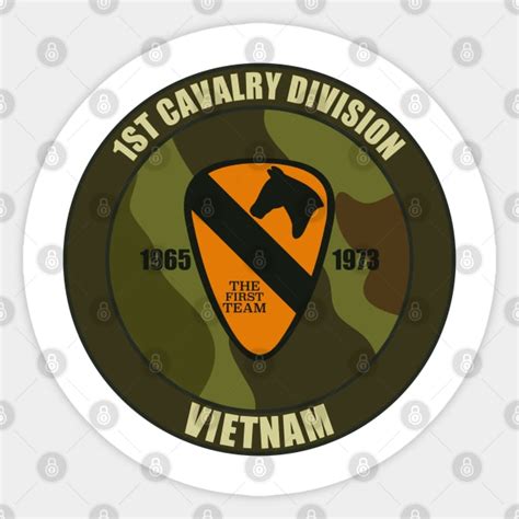 1st Cavalry Vietnam Patch Air Cav Vietnam Sticker Teepublic