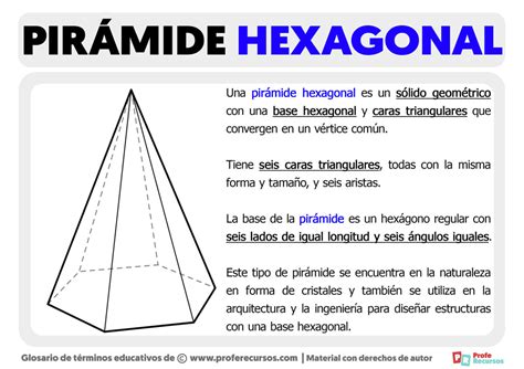 Qué Es Una Pirámide Hexagonal