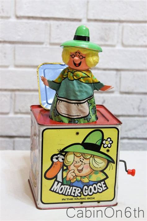 Based on john or jacques.you can find other first names and english words that rhymes with jack below. Vintage Jack in the Box. Mother Goose, 1970s tin toy ...