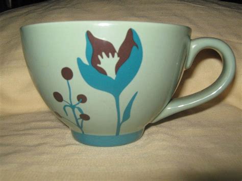 You'll find new or used products in starbucks coffee mugs on ebay. Starbucks 2006 Teal Blue Green Brown Floral Coffee Mug Tea ...