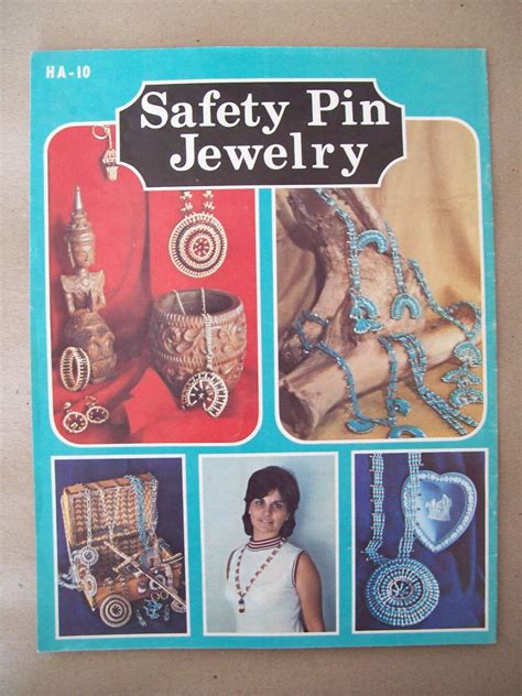 Vintage Safety Pin Jewelry 18 Patterns Booklet Leaflet Etsy