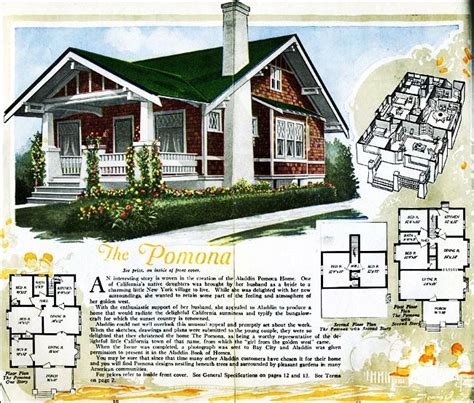 The Pomona Kit House Floor Plan Made By The Aladdin Company In Bay City