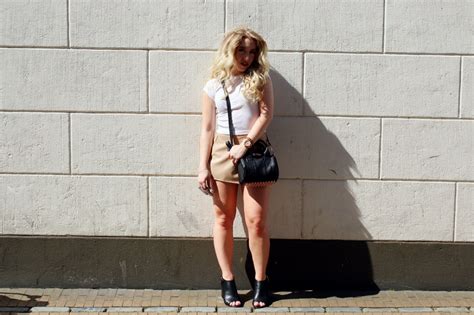 Outfit Of The Day Nude Skort Lilylike Blog