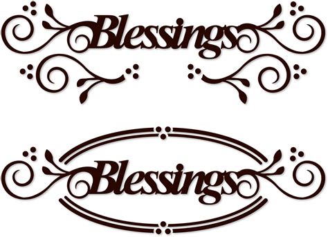 Download Blessings Word Art Png Download Clipart 2820042 Pinclipart