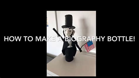 How To Make A Biography Bottle Youtube
