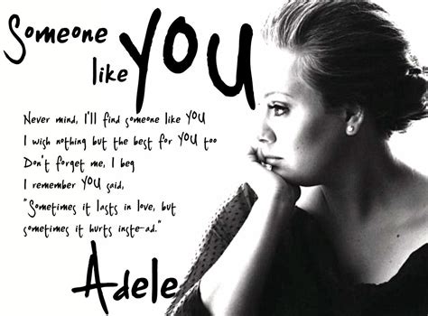 Pin by Lucy Vera on Adele | Someone like you quotes, Someone like you lyrics, Someone like you