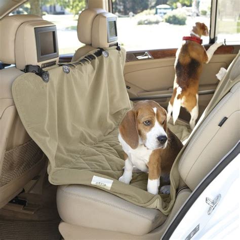 Dog car seat cover waterproof hammock for cat pet suv van back rear bench. Dog Car Hammock / Deluxe Microfiber Car Hammock Seat ...