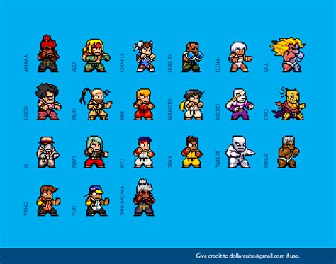 Super Street Fighter Super Street Fighter 2 Pixel Art